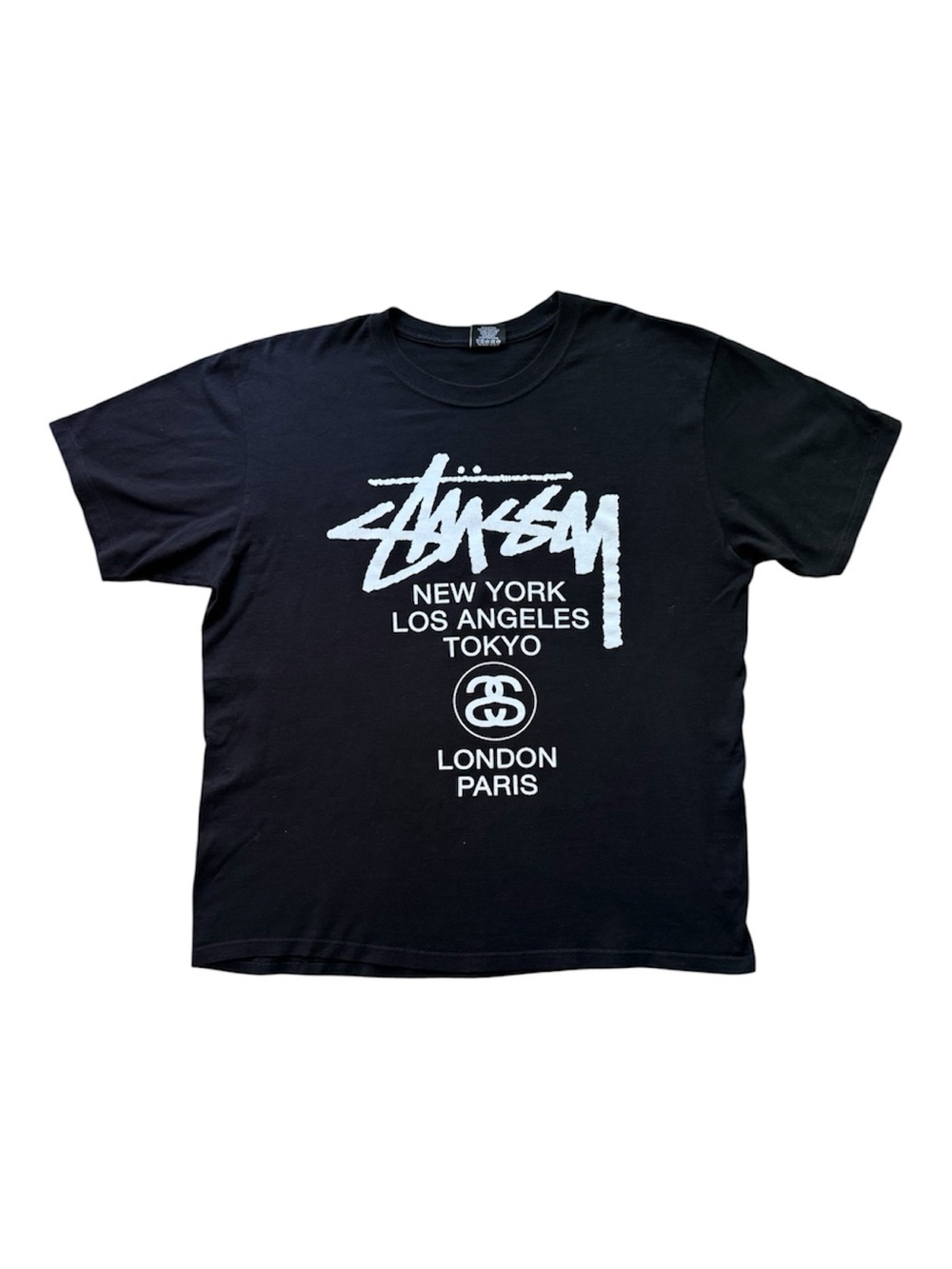 Stüssy World Tour Streetwear Graphic Tee L